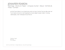 Tablet Screenshot of jenniferfearon.com